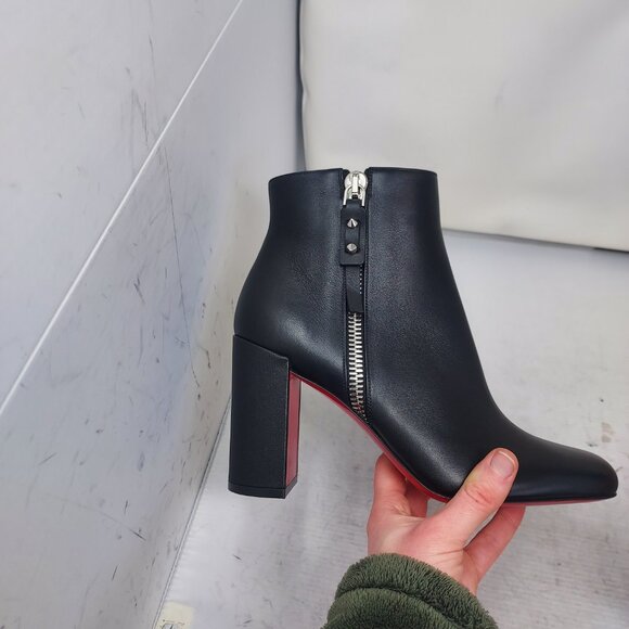 Christian Louboutin Black Ziptotal Black Ankle Boot - Picture 4 of 13